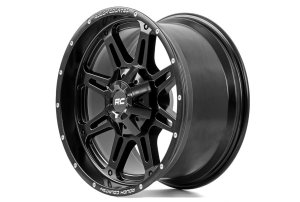 Chevrolet K5 Blazer Wheel - Rough Country - 94 Series One-Piece - Matte Black w/Milled Accents - '75-'86
